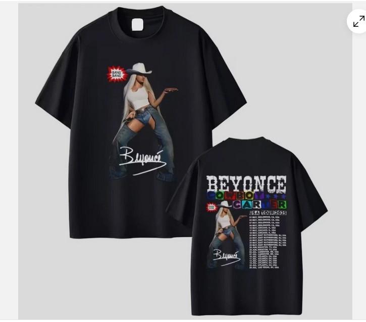 

Beyonce Cowboy Carter Tour 2025 Tshirt Good Price For Fan Shirt New M
