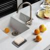 Silicone Soap Rack Free Punch Non-Slip Easy Clean Self Draining Soap Holder for Bathroom Kitchen Shower