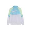 New Nike Retro Sports Stand Collar Jackets Men's Blue White AR2210-101