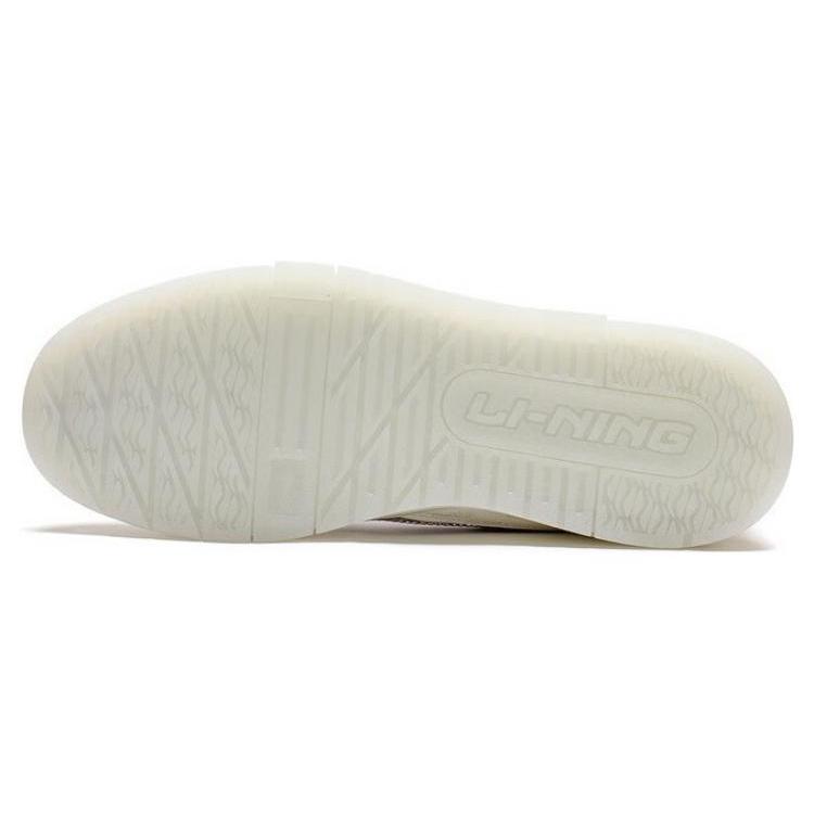 Li Ning 001 BTC Prm Abriebfest Atmungsaktiv Niedrig geschnitten Skateboard-Schuhe Herren Weiß AGCT003-2
