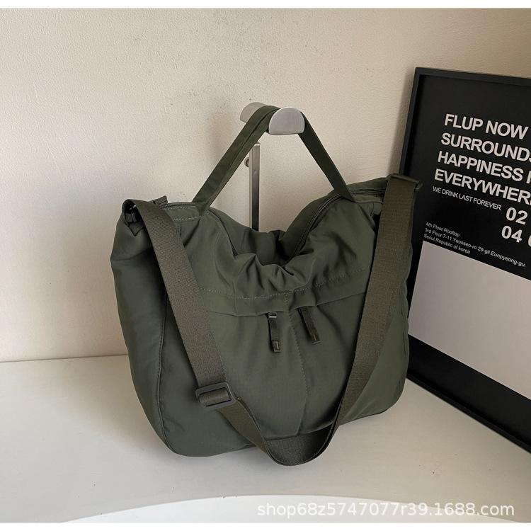 2025 New Cotton Bag Women's Lightweight Multi-pocket Large-capacity Handbag Shopping Menu Shoulder Crossbody Bag