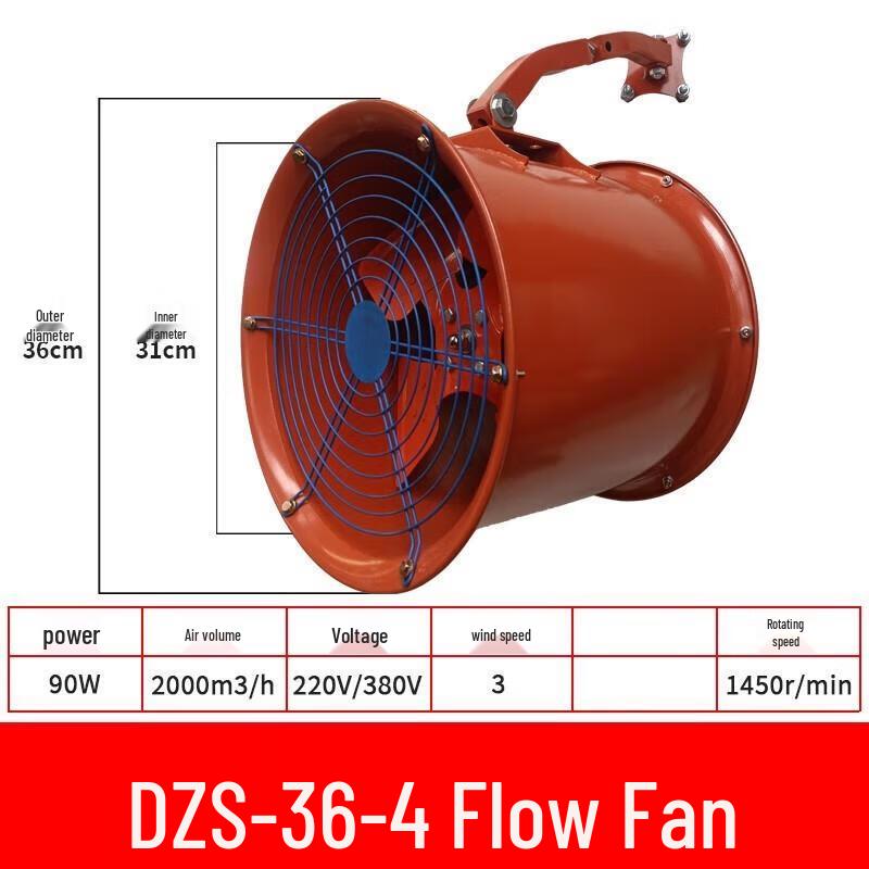 Jundingying DZS-36-4 Portable Industrial Exhaust Fan