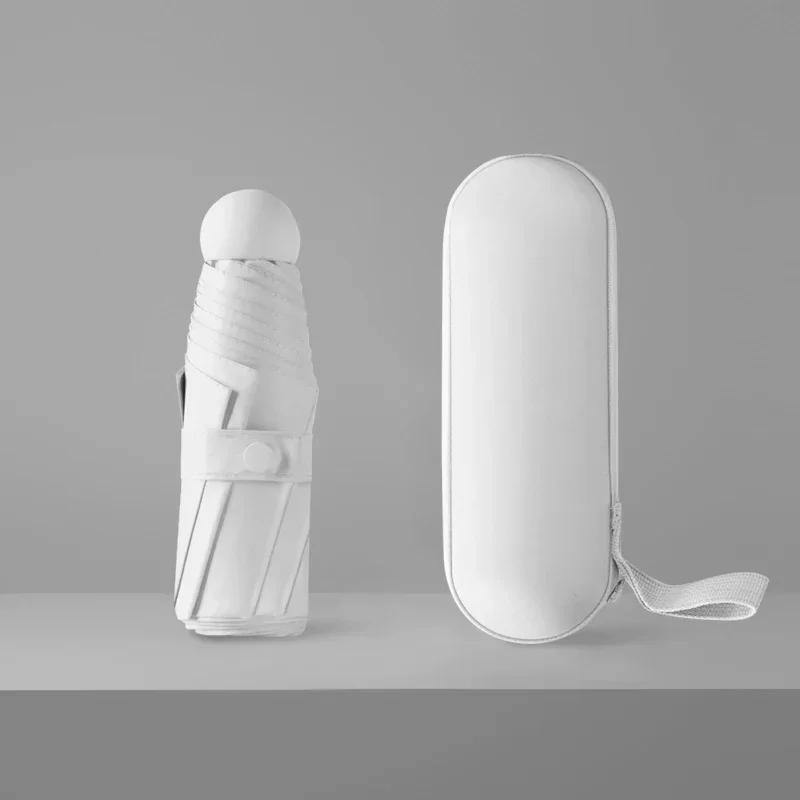 

Дорожный зонтКомпактный легкий портативный автоматический сильный водонепроницаемый складной зонт с 6 ребрами усиленный автоматический открытый закрытый