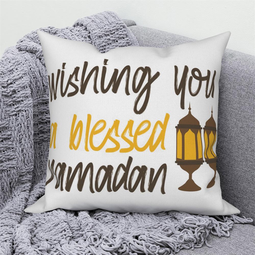 

Мечеть мусульманский домашний диван-кровать Декор пледы наволочка подарок исламский Ид Мубарак Рамадан декоративная подушка 40x40cm