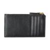 Versace Emblem Metal Medusa Logo Calfskin And Sheepskin Card Holder Women Accessories Black 1024191-1A17449-1B55J