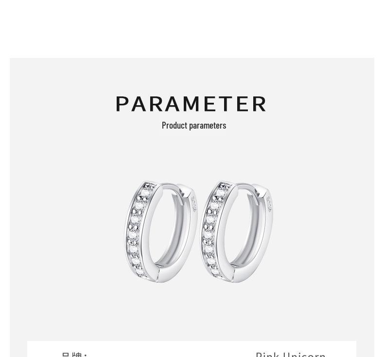 S925 Sterling Silver Diamond Ear Cuffs - 2026 Elegant Japanese Korean Style Simple Hoop Earrings for Women