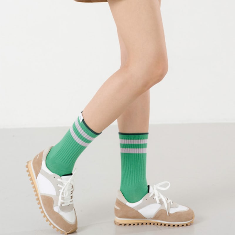 Nitina Striped Crew Socks GR