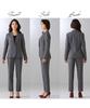 Pant Suit Pant Suit Jacket Tapered and Horizontal Stretch Rispy Plain Black 15 [Nissen] [Ladies Suit] (Tailored + Quarter-length Pants) (Vertical