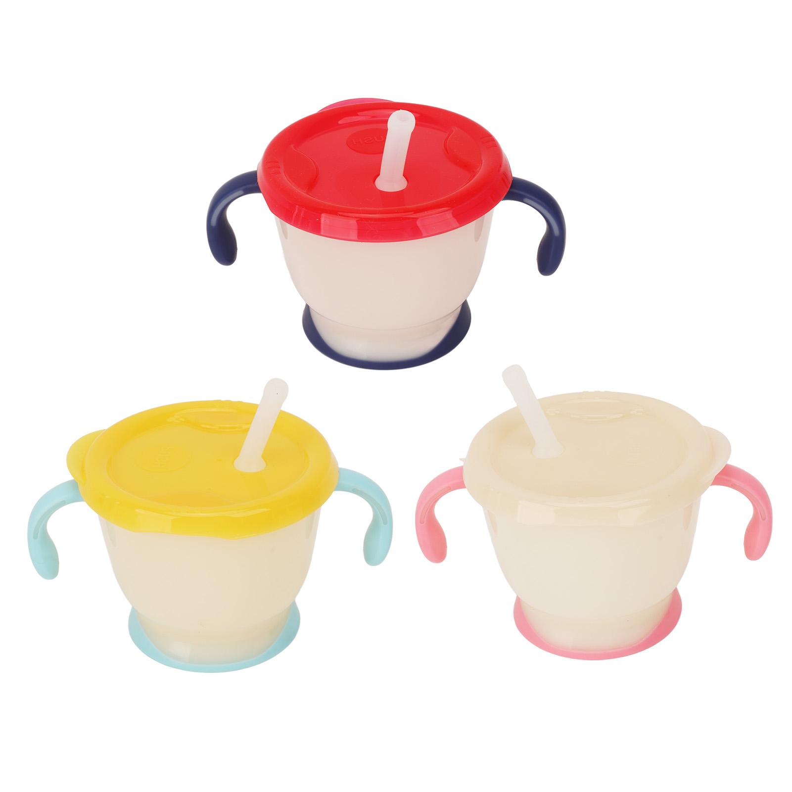 

3PCS Baby Straw Cup 150ml Spill Proof Toddler Baby Training Cup with Elastic Straw