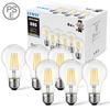 LVWIT LED Light Bulb, E26 Base, Filament Bulb, 60W Equivalent, 6W, 2700K Warm White, A60 806LM, Clear Type, Retro Bulb, Pack of 6