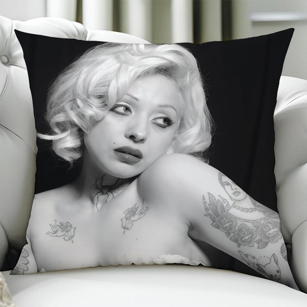 MMon Laferte FEMME FATALE Singer cushion cover Birthday Anniversary Gifts Double Sided Printed Zipper Cushion Cover 30x30cm