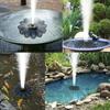 Solar Water Fountain Polysilicon Board Floating Bird Bath Fountain Pump with 5 Nozzles Energy Saving Water Pump for Garden Ponds