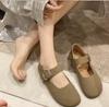 French Flat Mary Jane Shoes Women's New Retro All-match Light Loafers Women Soft-soled Driving Shoes Moccasin Zapatos