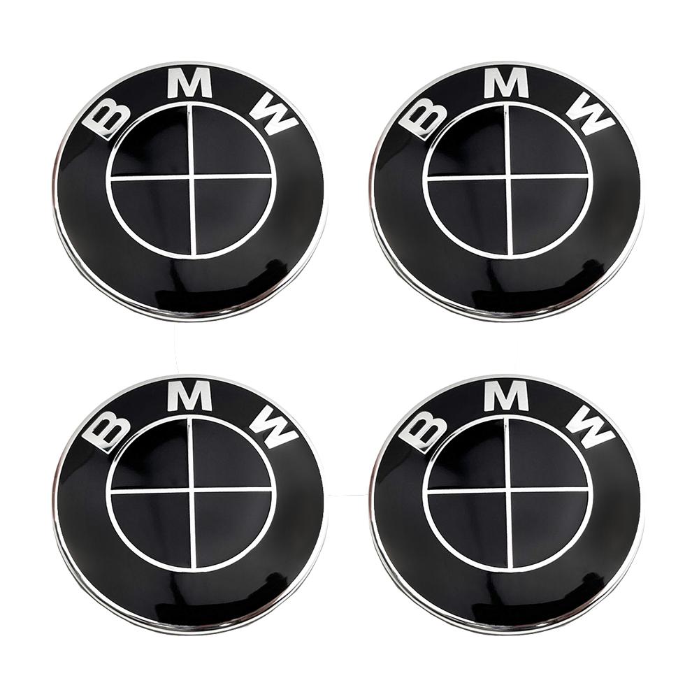 HHHH 56MM 68MM Car Wheel Hub Center Cap Badge Auto Hood Front Rear Trunk Emblem Steering Wheel Center For Car BMW