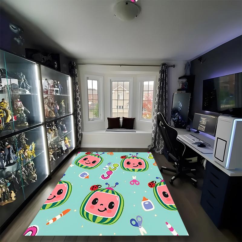 Cocomelon Printed Carpet, Rug for Office Chair Living Room Bedroom Kitchen Room Decor Gifts.