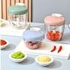 500/900ML Food Chopper Portable Garlic Chopper Hand Pull Manual Pull Crusher  Cooking