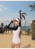 Women's Long Sleeve One-Piece Swimsuit, Sun Protective, Plus Size, Surf & Beachwear, 2026 Collection.
