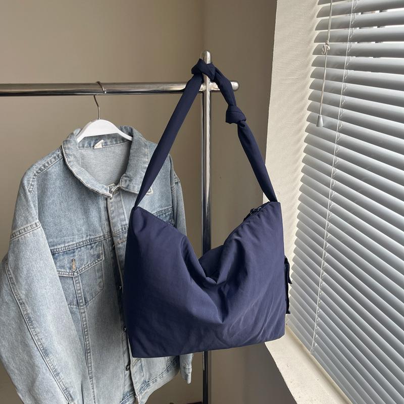 Lazy Wind Cloth Bag New Large-capacity Bag Women's Casual Shoulder Messenger Bag Class Tote Bag