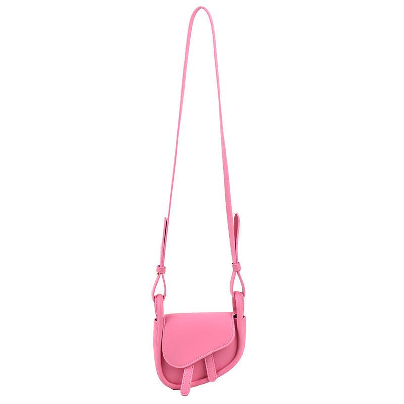 Fashionable 2023 Spring Candy Color Womens Mini Chic Trendy Saddle Bag