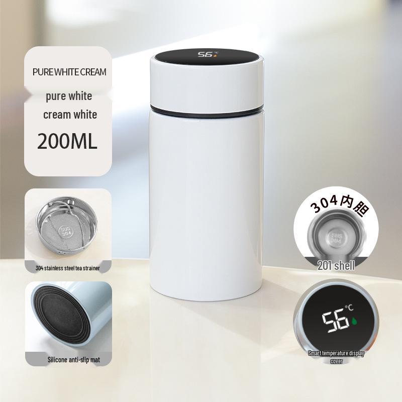 Stainless Steel Insulated Water Bottle with Smart Temperature Display for Outdoor Sports