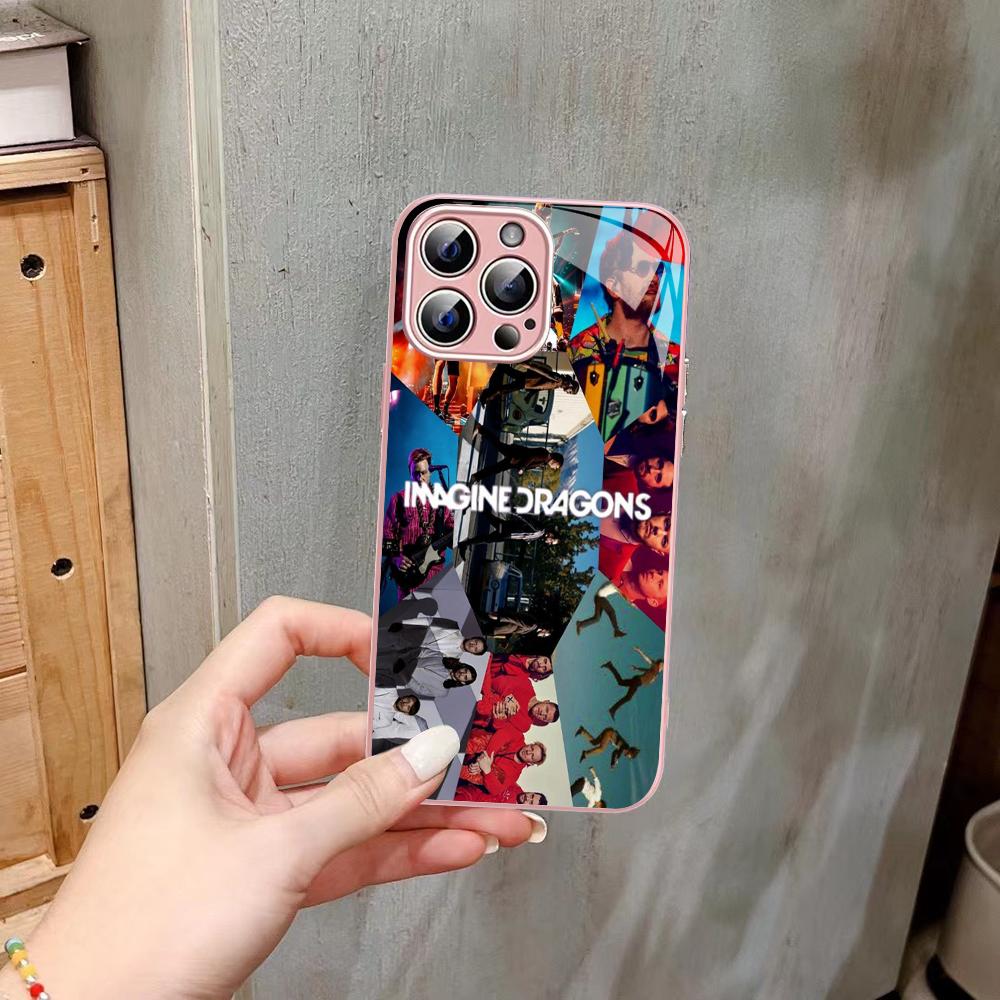 Imagine Dragons Phone Case Tempered Glass For iphone 14 13 12 11 Pro Mini XS MAX 14Plus X XS XR Fundas