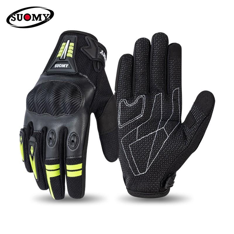 Mens Motorcycle Gloves Thin Breathable Touchscreen Anti-Slip Crash Protection Riding Bikes