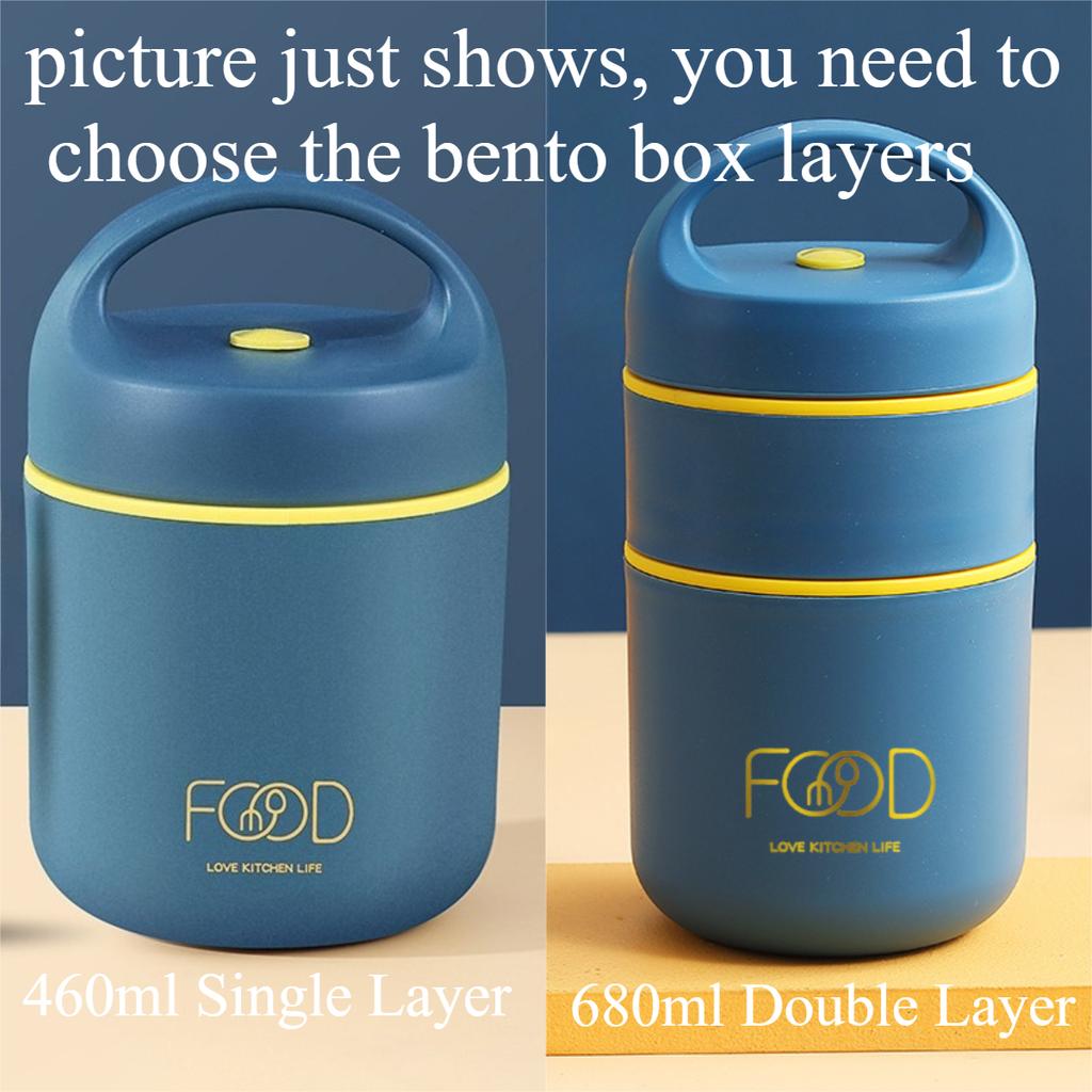 Portable Thermal Porridge Cup Insulation Lunch Box Bento Box With Insulation Bag Food Warmer Thermos Soup Cup For School Outdoor