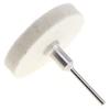2 Inch T-shaped White Wool Polishing Wheel Mirror Polishing Buffer Cotton Pad