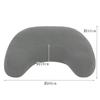 Baibu Home Armrest Knee Perfect for Hair and Watching All Gray Cushion, Armrest, Support, Thick, Soft, Fluffy, U-Shaped, Backrest, Gaming, Salons,
