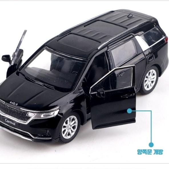 Kia Carnival Minicar Diecast, Blanc/Noir 2 couleurs, De Corée
