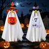 Holiday Party Goose Decoration Halloween Ghost Costume Wizard Hat Cape Pumpkin Candy Stable Table Bag Outdoor Yard for Statue or Garden