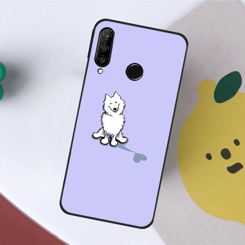 Cartoon Samoyed Dog For Huawei Nova 5T 9 10 SE 7i 8i 11i 12i Y60 Y61 Y70 Y72 Y73 Y90 Y91 P20 P40 P30 Lite Case