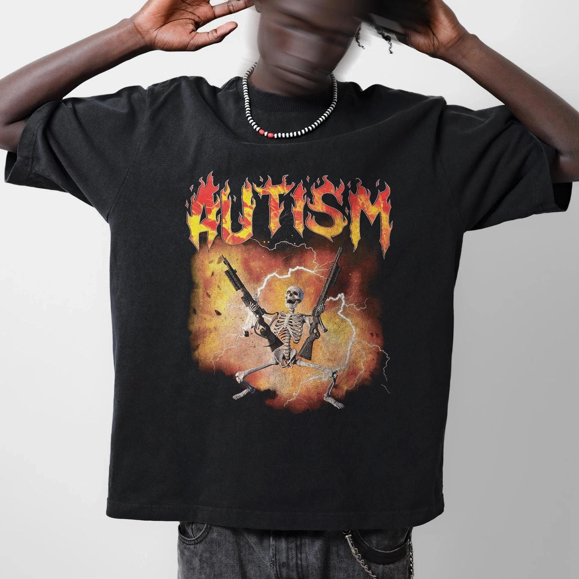 Autistic Funny Skeleton Shirt Autism Edgy Skeleton Meme Oddly Specific Shirt Offensive Gifts shirts Cursed shirts 4XL