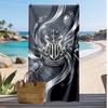 Newcastle United Football Print Beach Towel, Large Soft Quick Dry Towel for Beach Camping Swimming