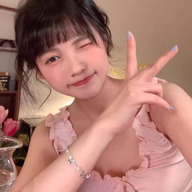 Silver Bow Pearl Bracelet, Women's Korean Bracelet, Party Jewelry Accessory Gift