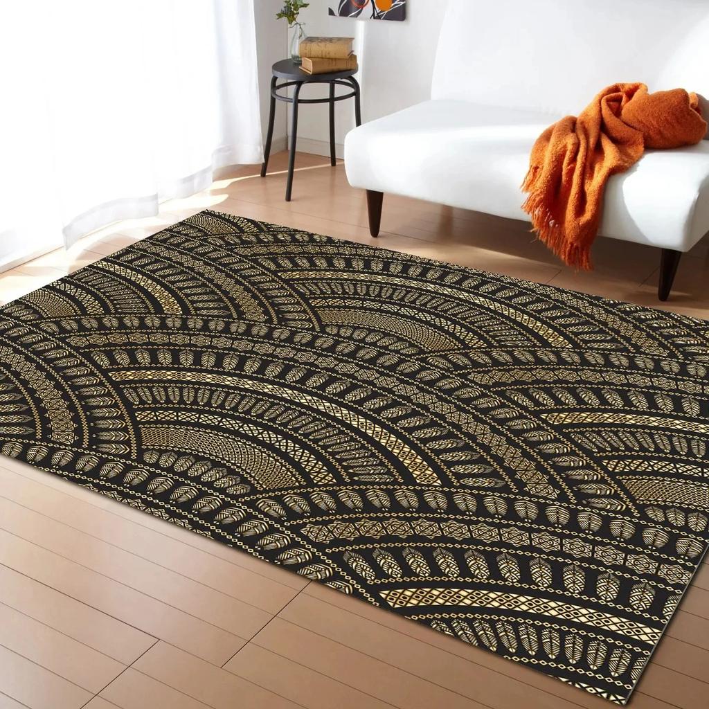 Mermaid Fish Scales Carpet for Girls Bedroom Living Room Bathroom Decor Cartoon Ocean Animal Doormat Non Slip Indoor Floor Mat