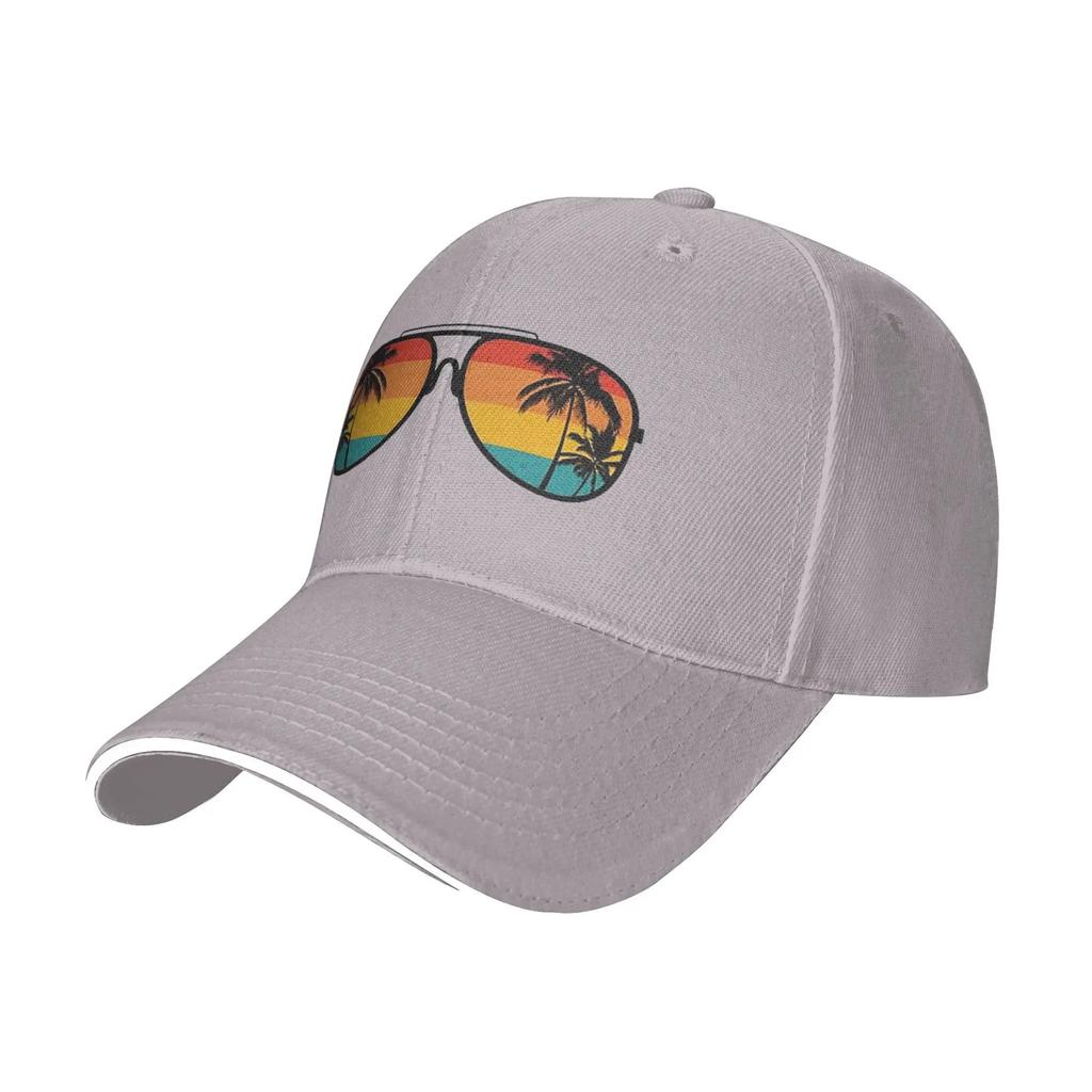 Glasses Beach Cap Fashion Casual Baseball Caps Adjustable Hat Hip Hop Summer Unisex Baseball Hats Customizable Polychromatic