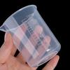 Transparent Stackable Plastic with Scale Beaker Mixing Cups Graduated Cylinder Measuring Cup