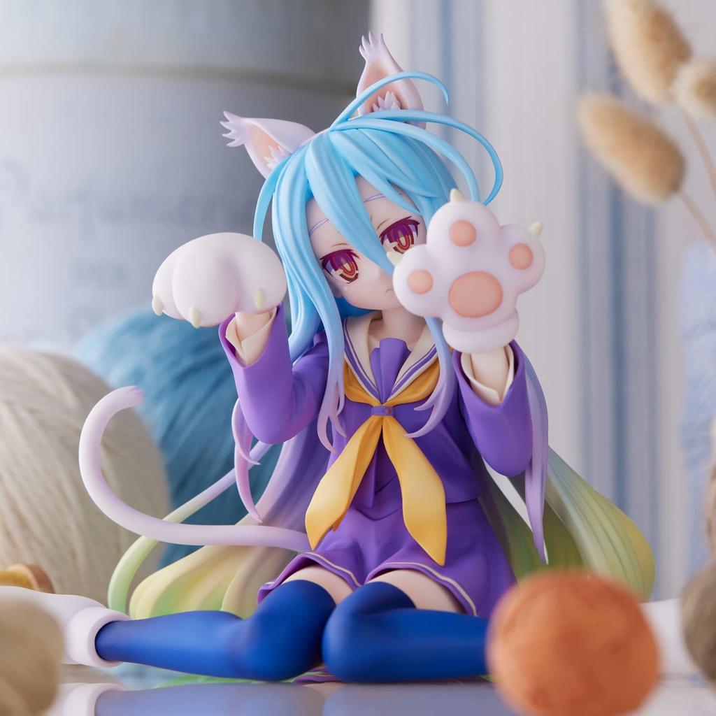 No Game No Life Branco Sem Escala PVC&ABS Pintado Figura Completa