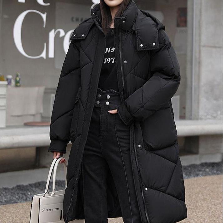 Thick Down Cotton-padded Jackets Mid-length Winter Women's Cotton-padded Jackets Loose Cotton-padded Jackets Women's Outerwear Trendy
