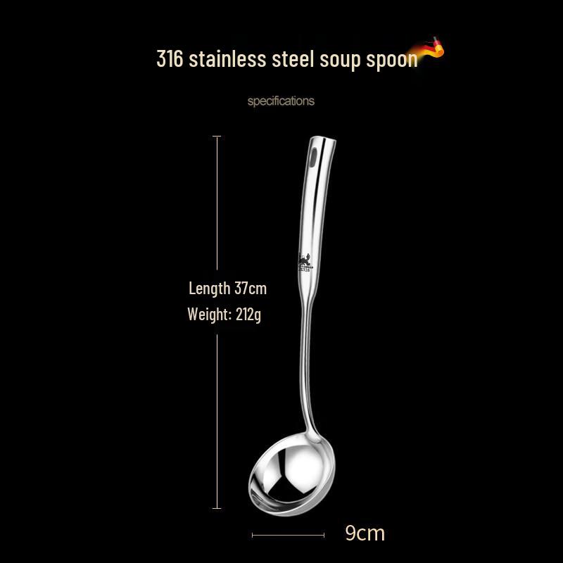 

Hanyou 316 Stainless Steel Large Long-Handle Soup Ladle