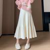 2025 New Women's High Waist Knitted A-line Pleated Midi Skirt for Autumn/Winter
