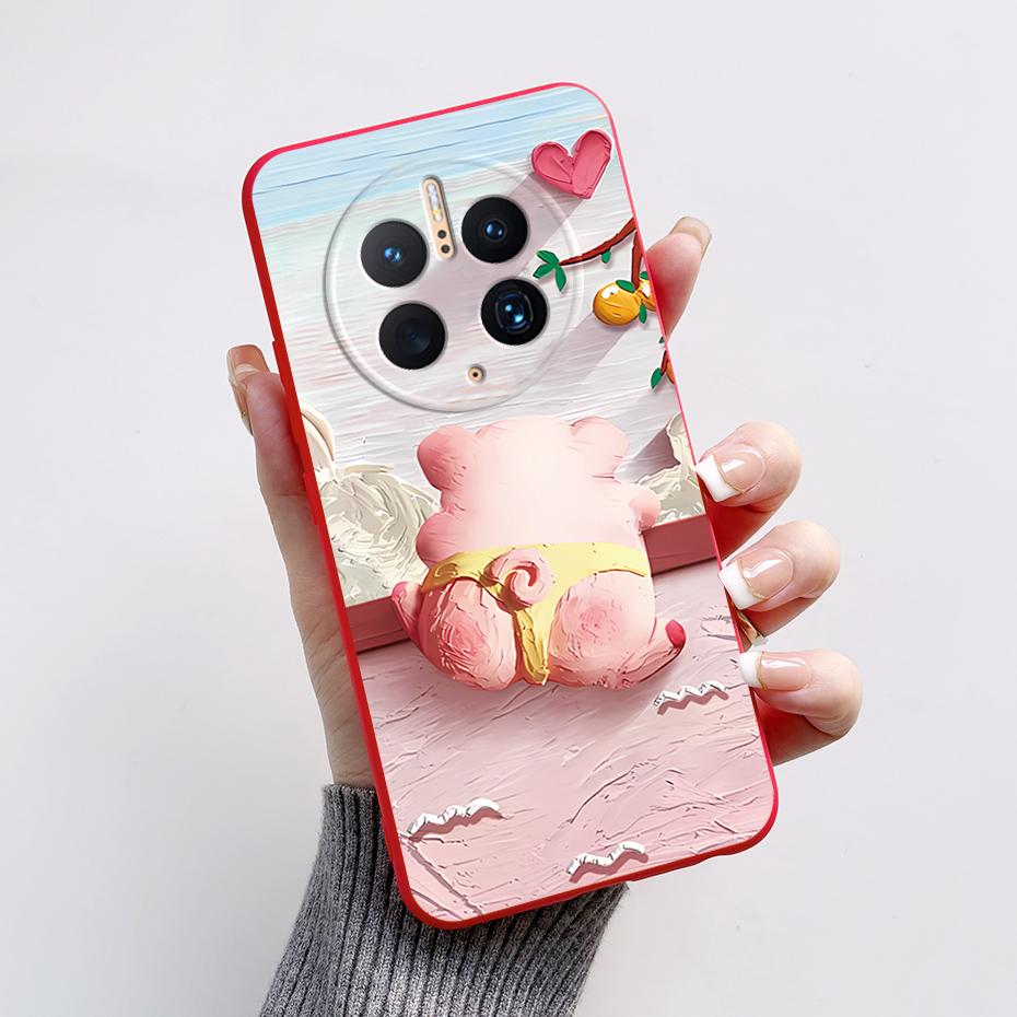 Phone Cases for Huawei Mate 50 Pro Cute Rabbit Pandas Case For Huawei Mate50 Pro Mate 50Pro Soft Silicone Shockproof Back Cover