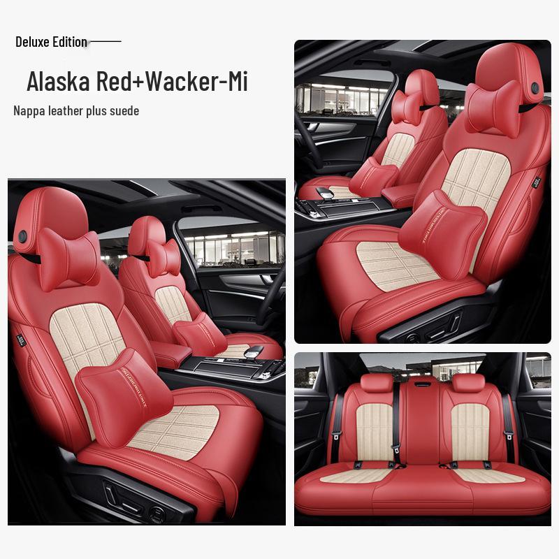 Universal Suede Car Seat Cover: Full Coverage, Ventilated, All-Season Cushion