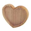 Heart Shaped Storage Box Transparent Acrylic Panel Wooden Display Case for Jewelry Coin Saving 20x18