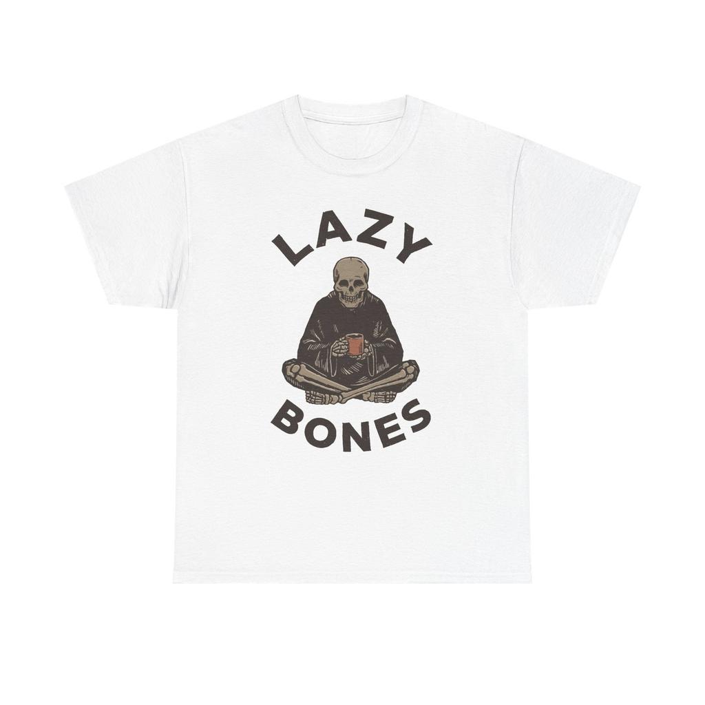 Lazy Bones Graphic T Shirt Men's Heavy Cotton Tee