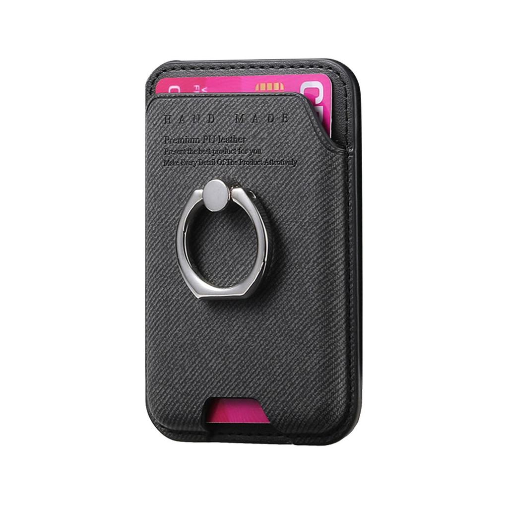 Non-slip Phone Card Bag Suitable For Magsafe Magnetic Phone Case Universal Wallet Finger Ring Buckle Holder Desktop Support