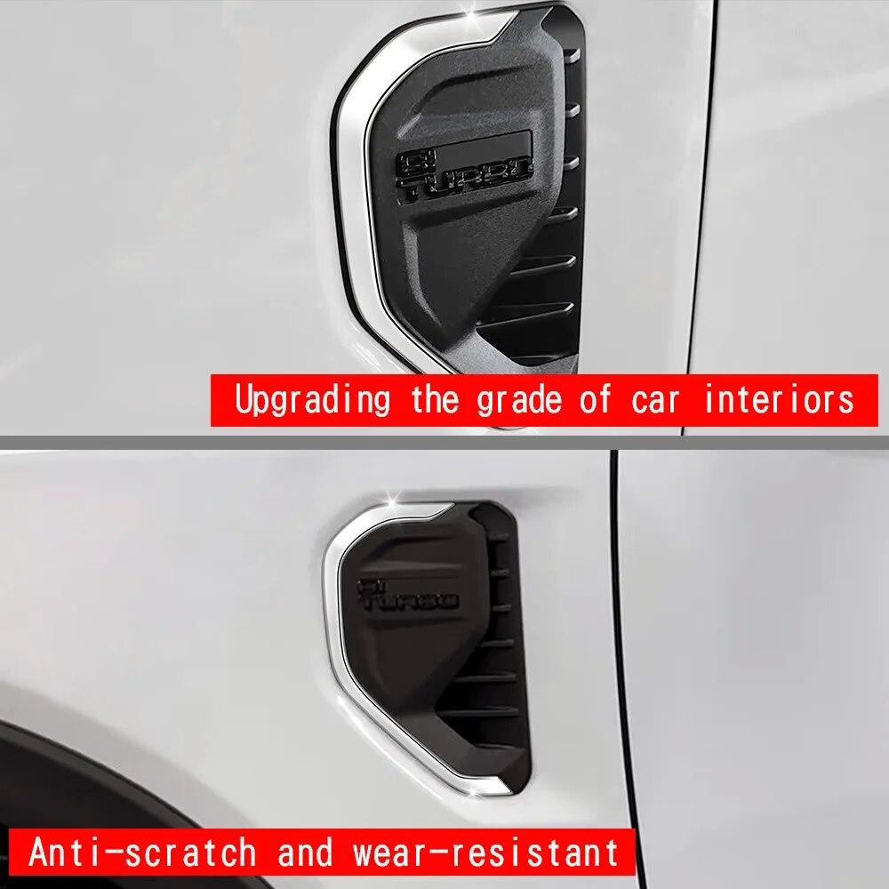 Chrome Side Vent Cover Strip Trim For Ford Ranger T9 2023 Auto Accessories