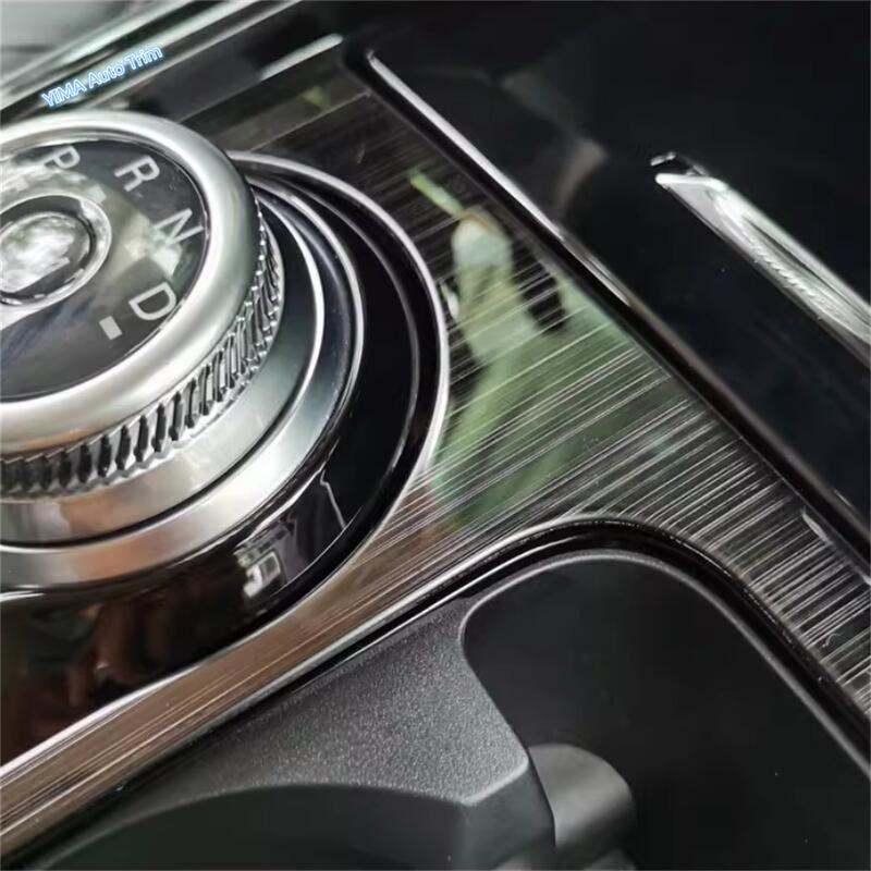 LHD Stainless Steel Car Transmission Shift Gear Panel Decoration Frame Cover Trim Fit For Ford Explorer - Accessories