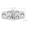 IMIKEYA 4 Pieces Stainless Steel Boat Hinges, Durable Marine Hatch